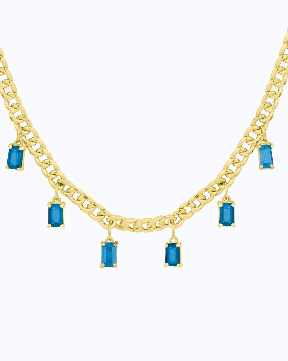 Baguette Necklace - Aurel Gold