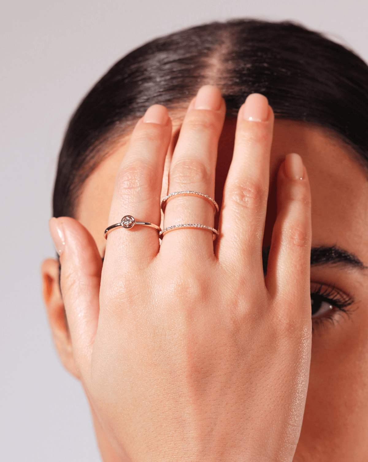Bezel Diamond Ring - Aurel Gold