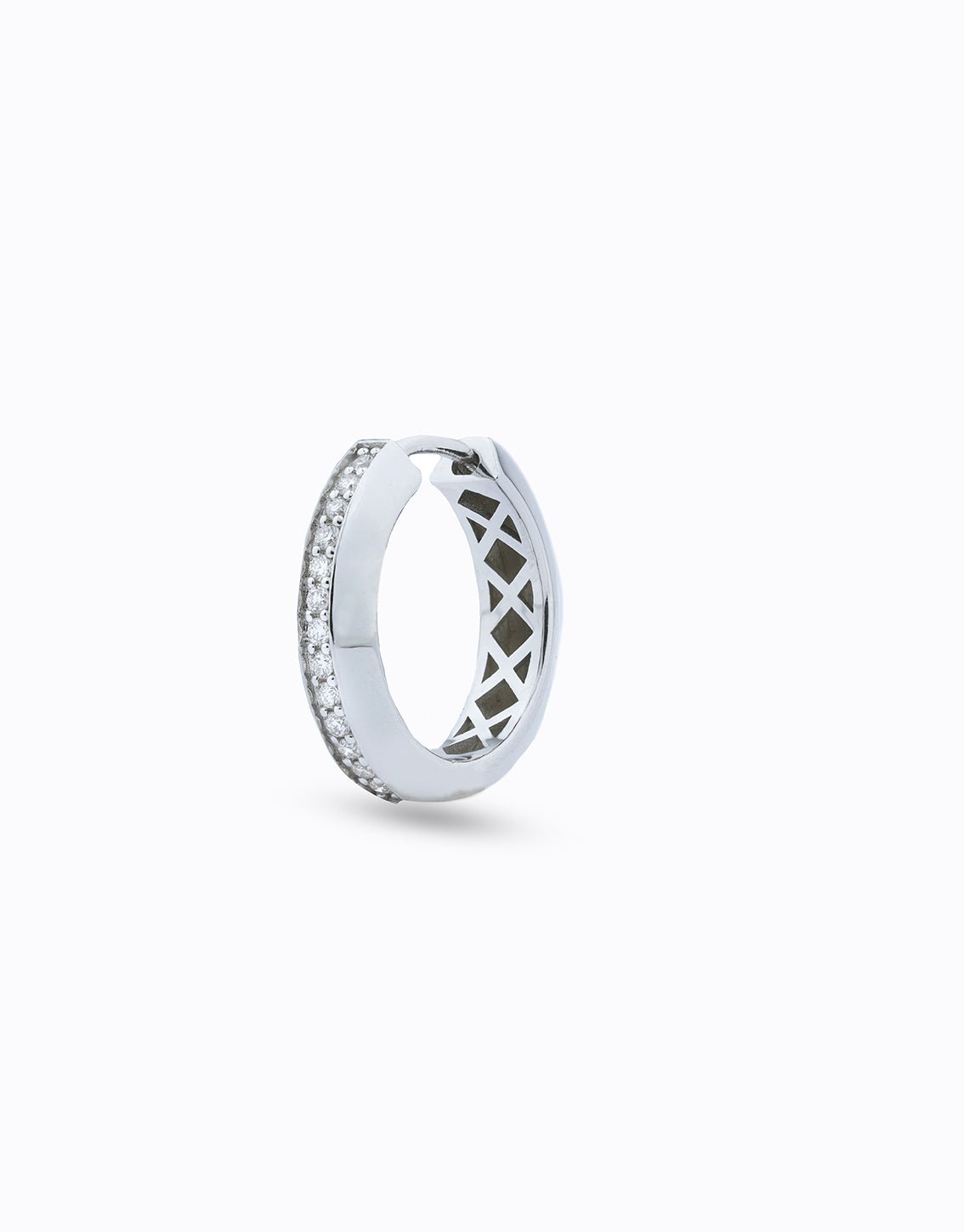 Circle Diamond Hoops - Aurel Gold