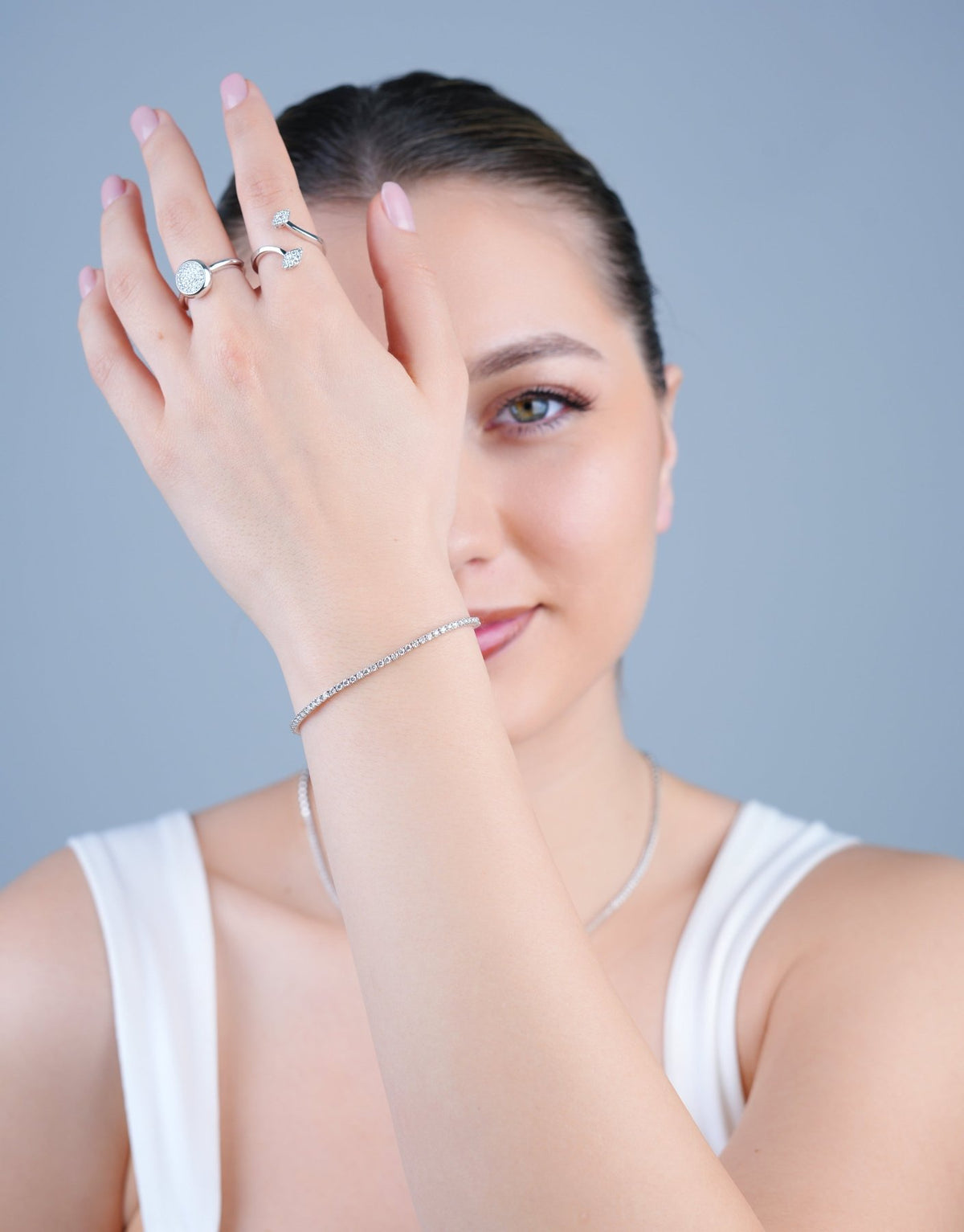 Classic Diamond Tennis Bracelet - Aurel Gold