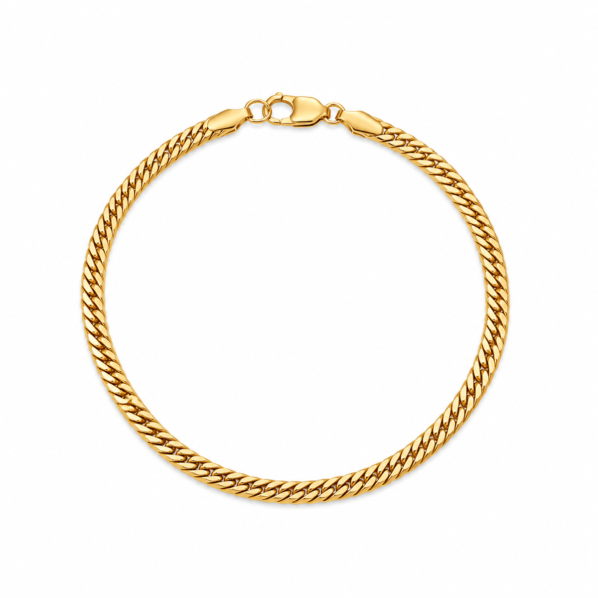 Curb Snake Bracelet - Thin - Aurel Gold