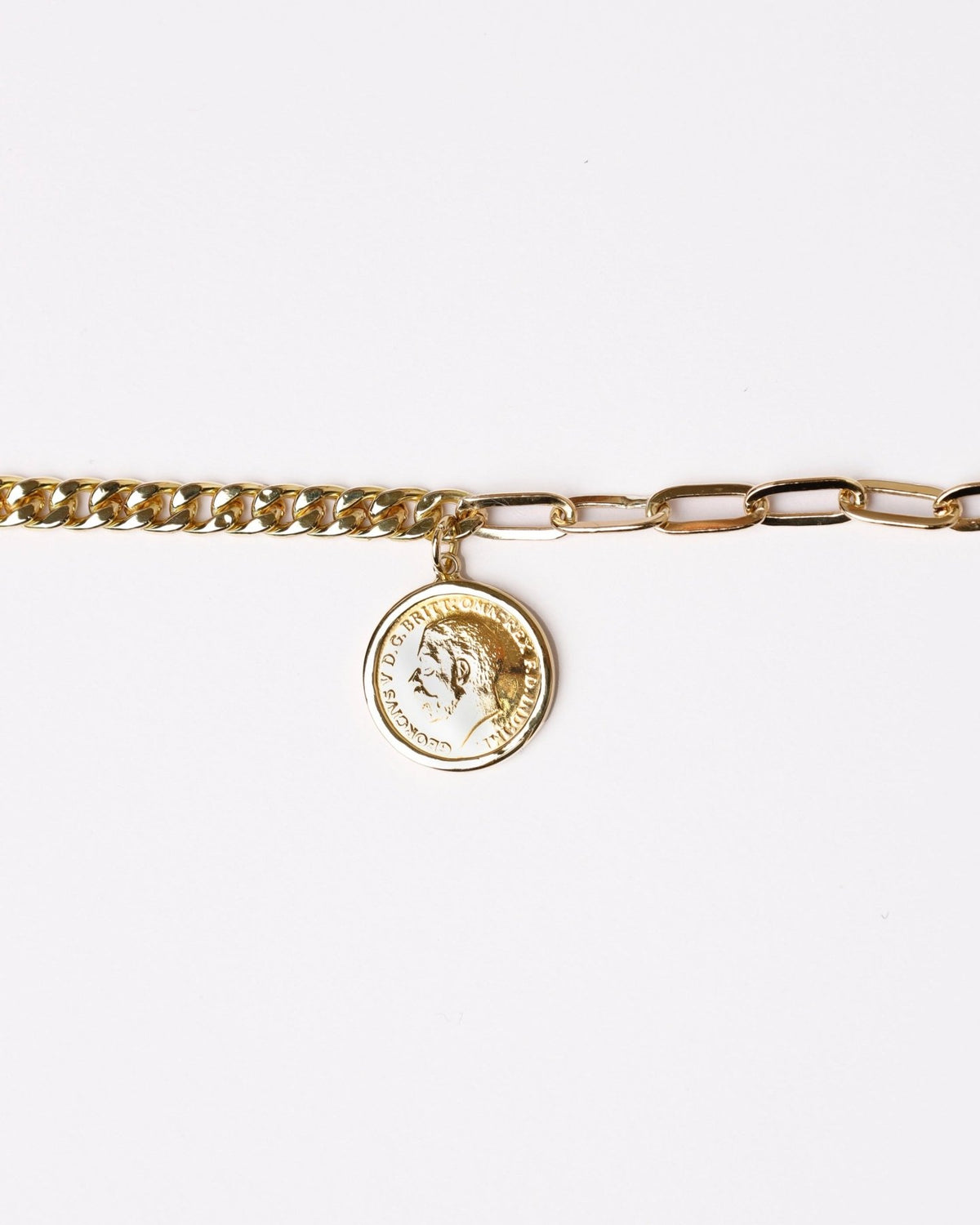 Dangling Lira bracelet - Aurel Gold