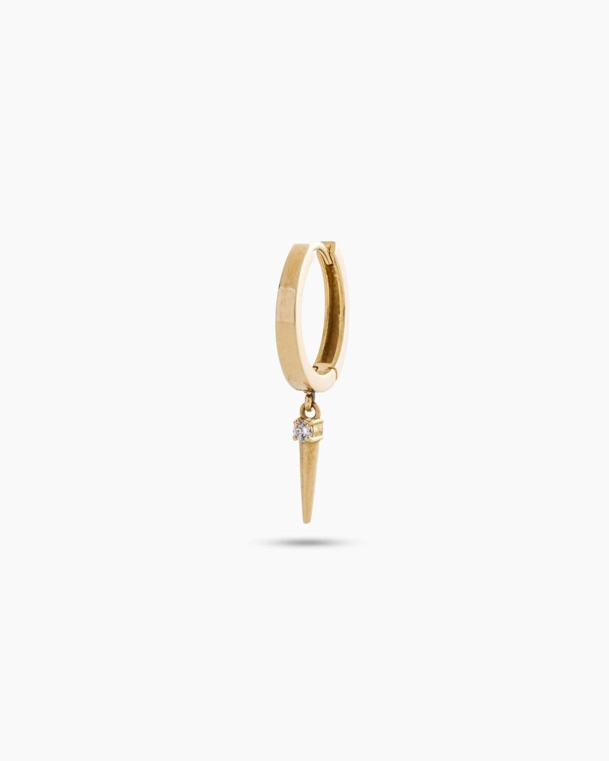 Diamond Spike Dangle Huggie - Aurel Gold