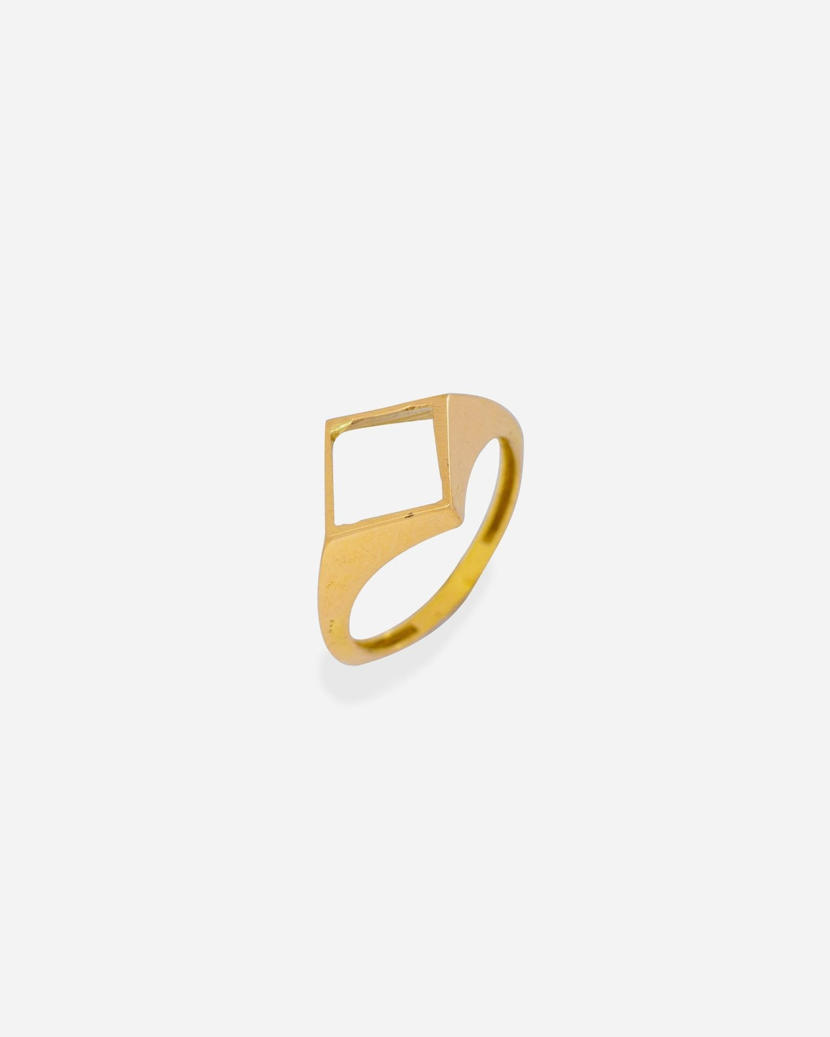 Echo Lozenge Signet Ring - Aurel Gold