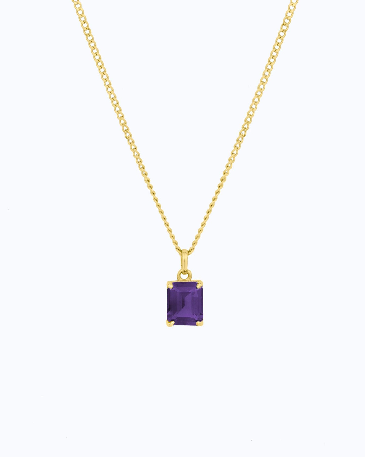 Emerald Cut Necklace - Aurel Gold