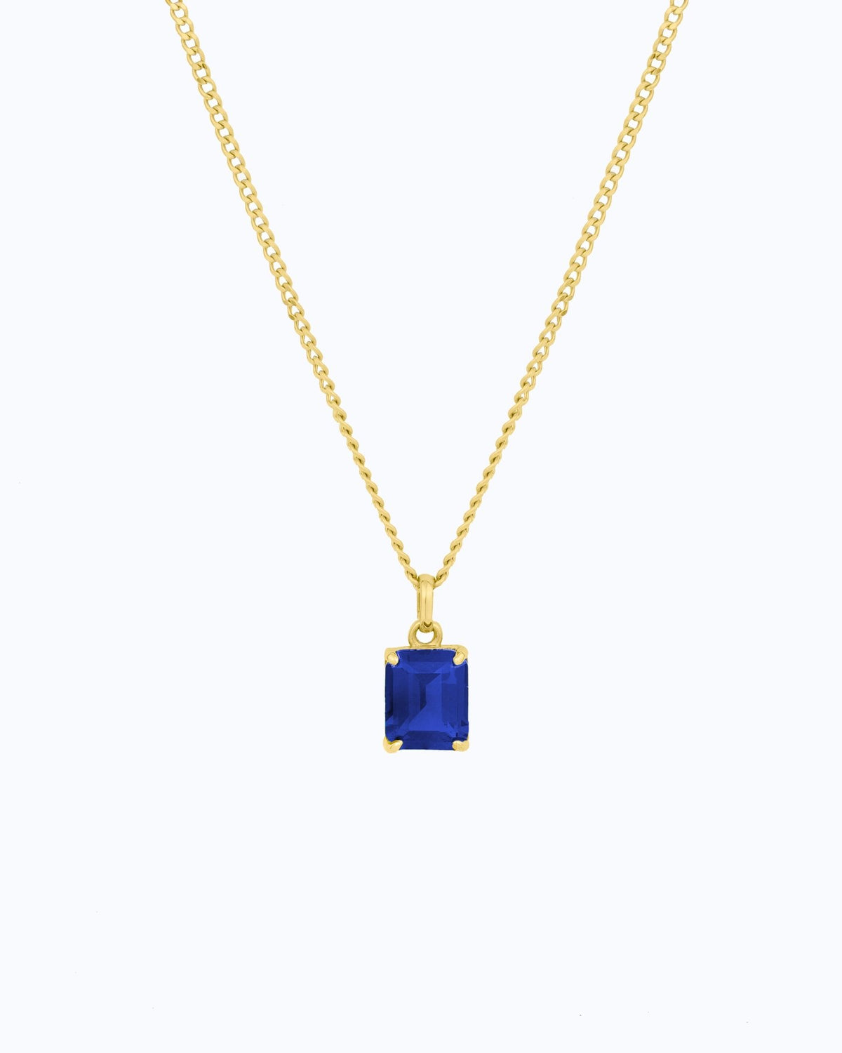 Emerald Cut Necklace - Aurel Gold