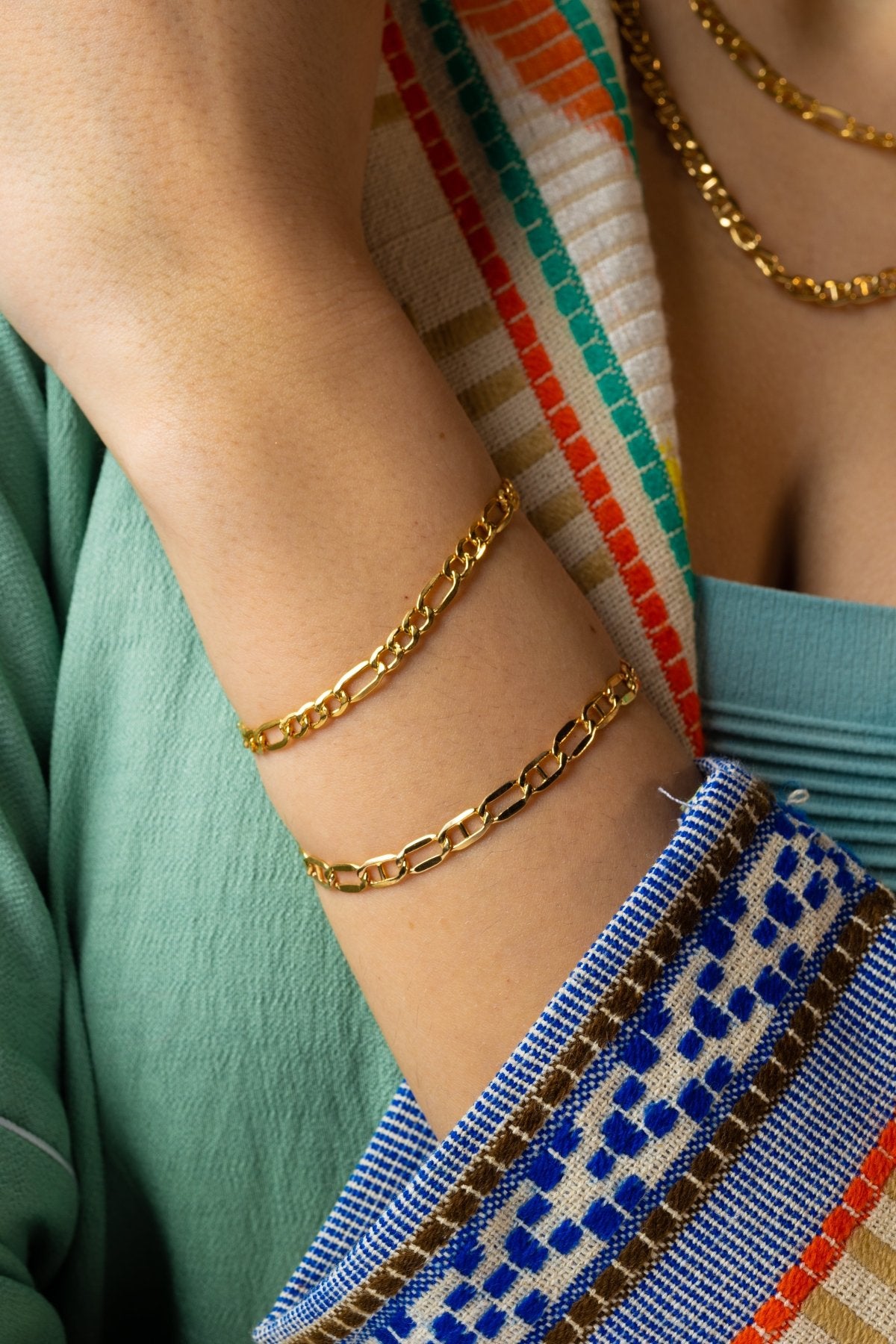 Figaro Bracelet - Aurel Gold