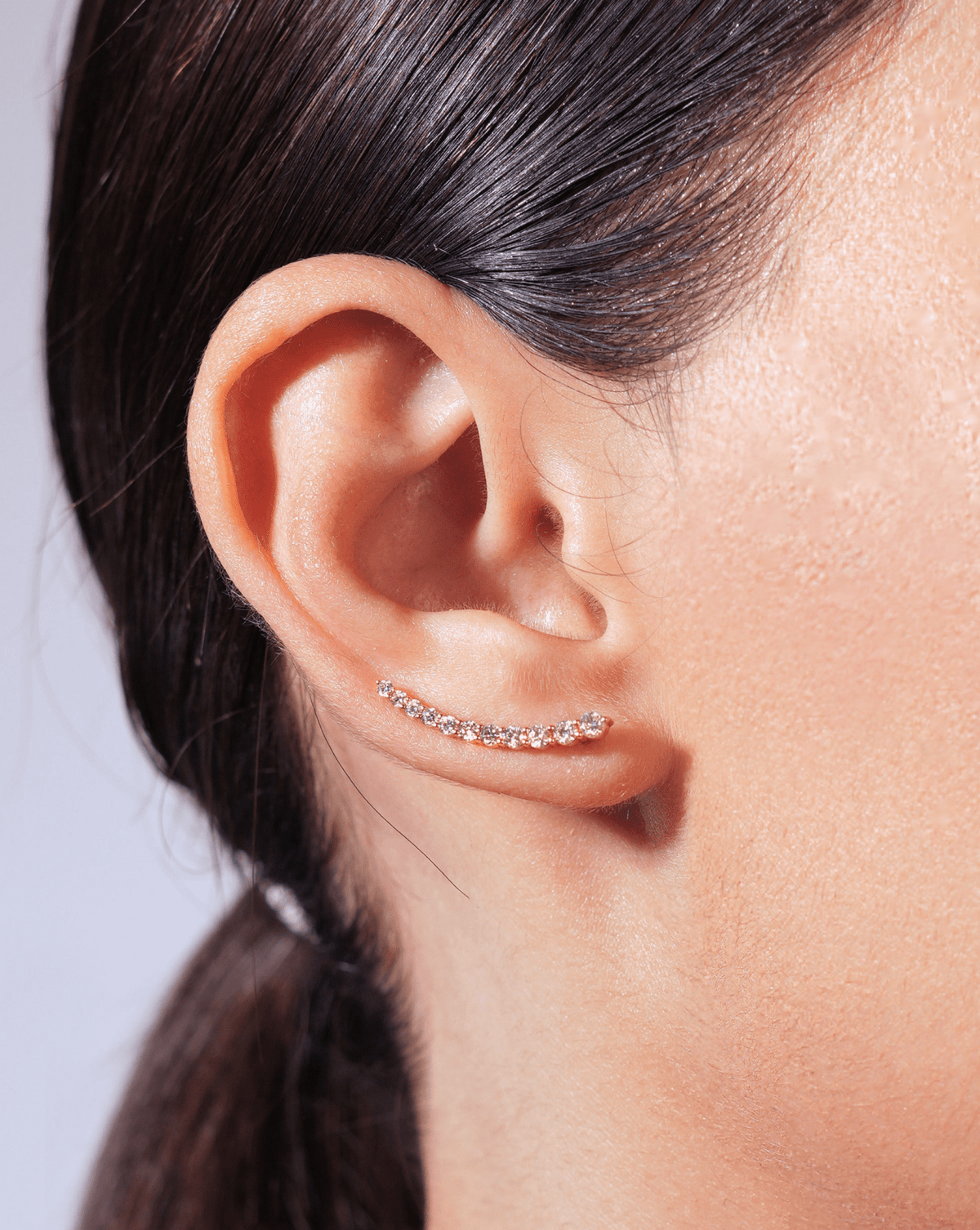 Graduated Diamond Earring - Aurel Gold