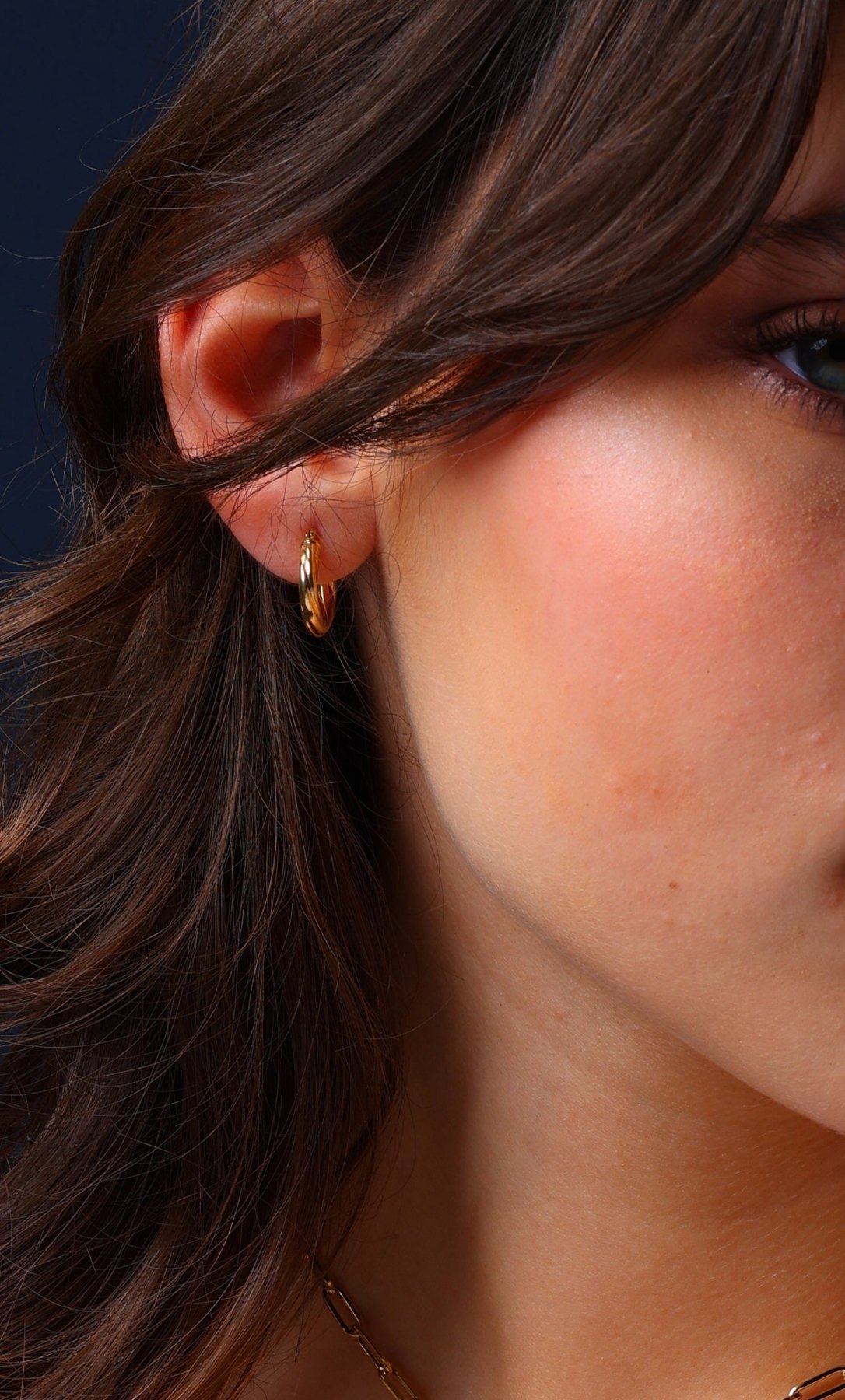 Lunar Loop Earrings - Aurel Gold
