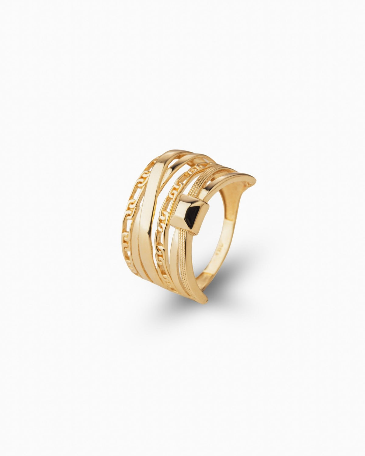 Multi-Band Ring - Aurel Gold