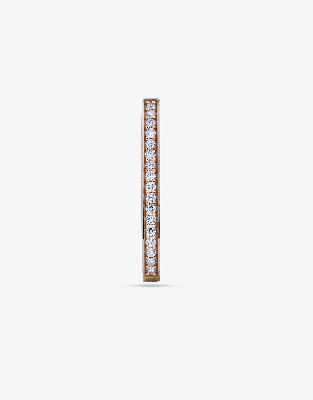 Rectangle Diamond Hoops - Aurel Gold