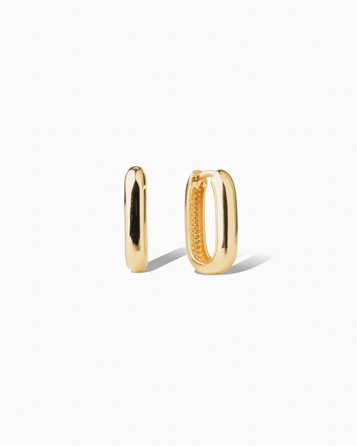 Rectangular Hoops - Aurel Gold