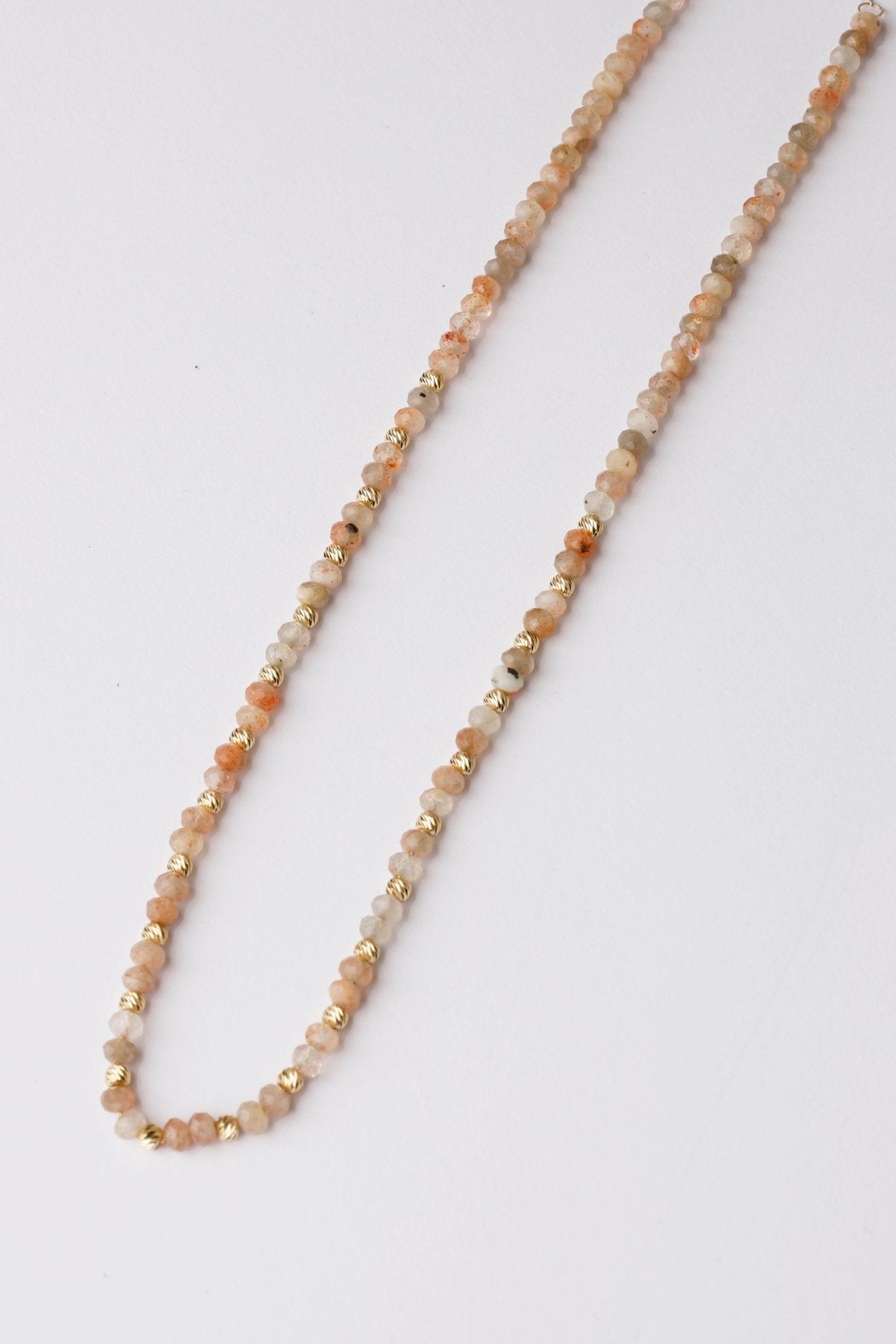 Rose Beaded Necklace - Aurel Gold