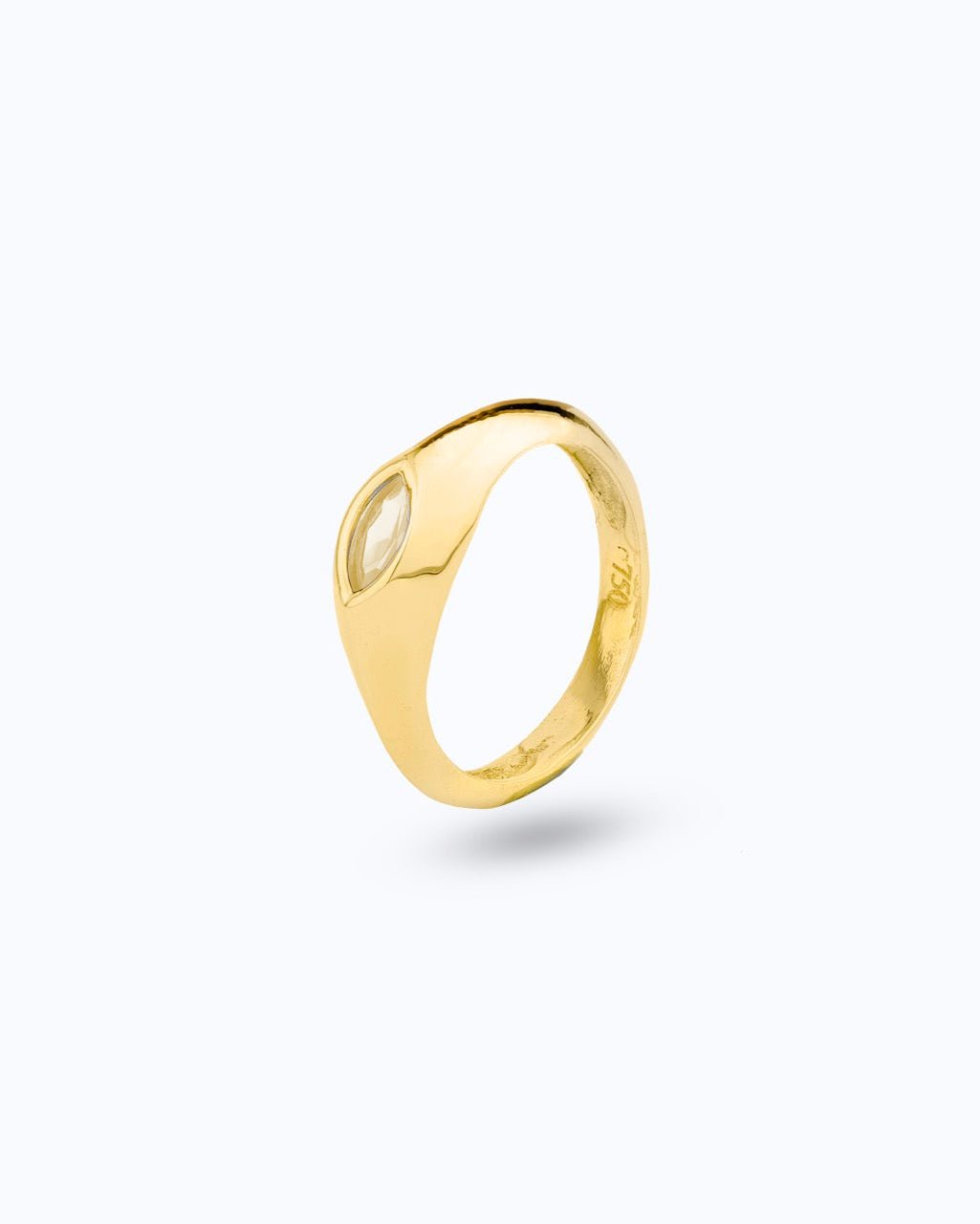 Sleek Marquise Ring - Champagne - Aurel Gold