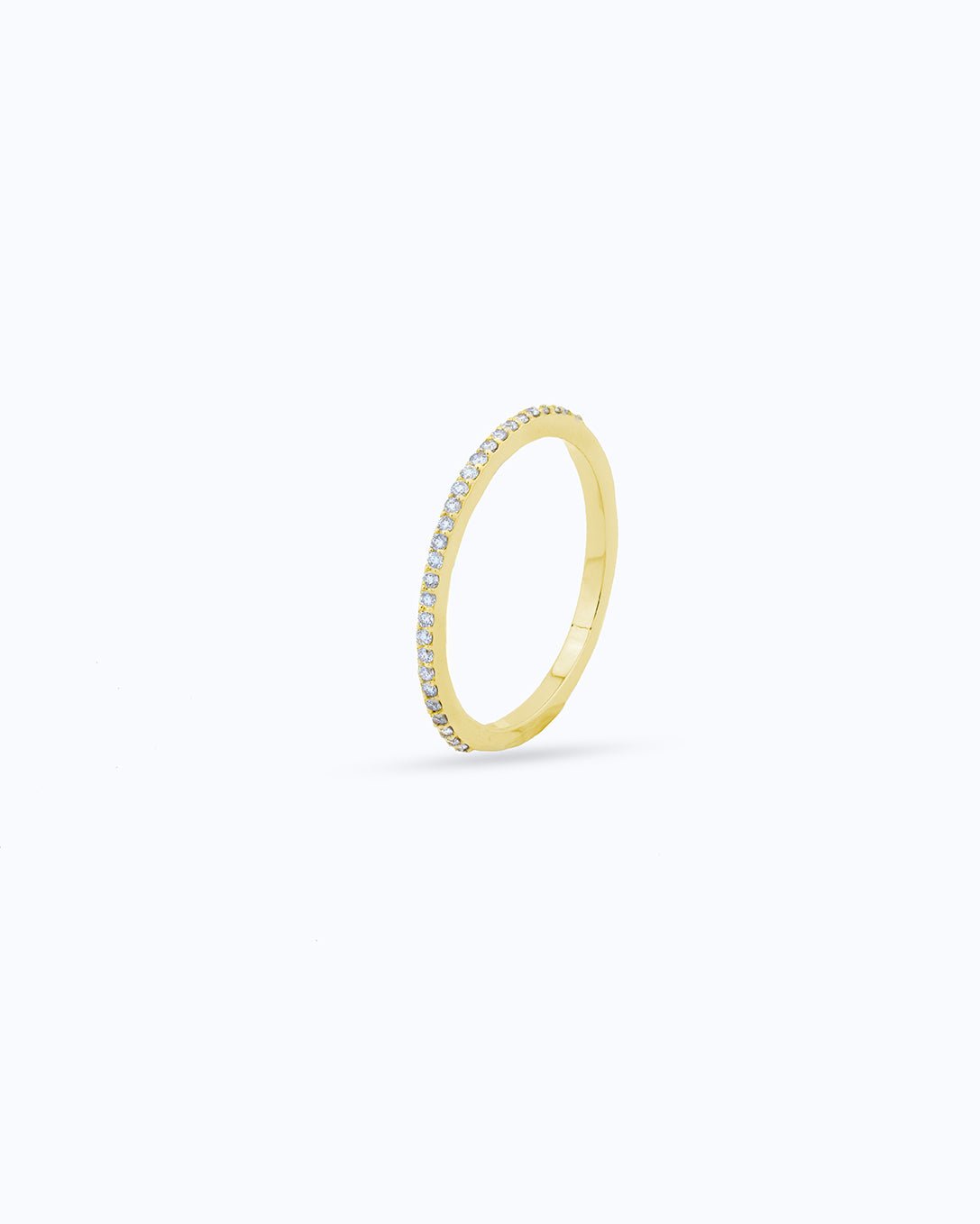 Stackable Pavé Diamond Ring - Aurel Gold