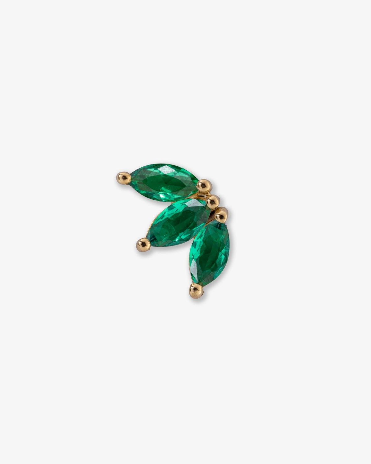 Triple Marquise Stud - Aurel Gold