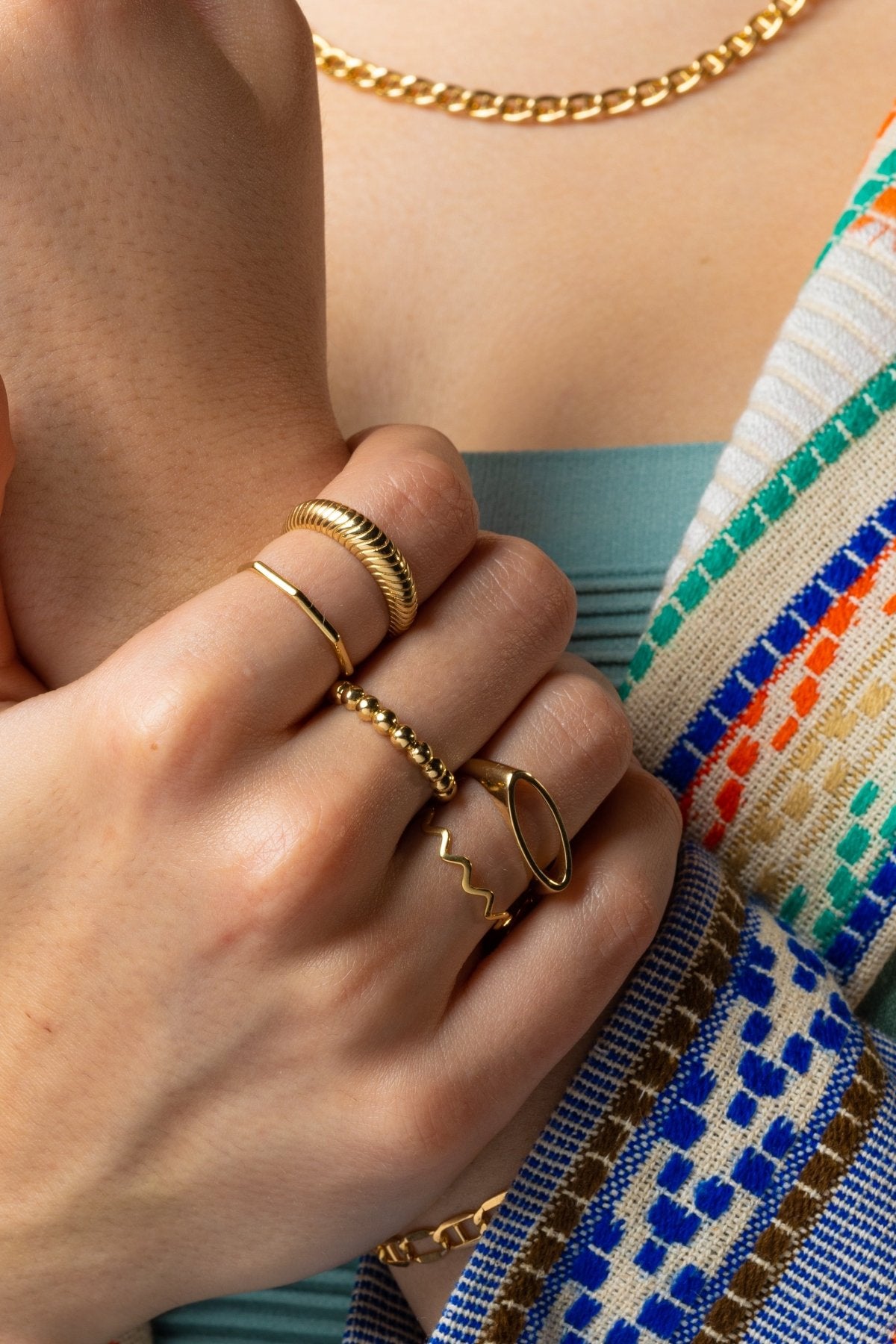 Zellige Ring - Aurel Gold