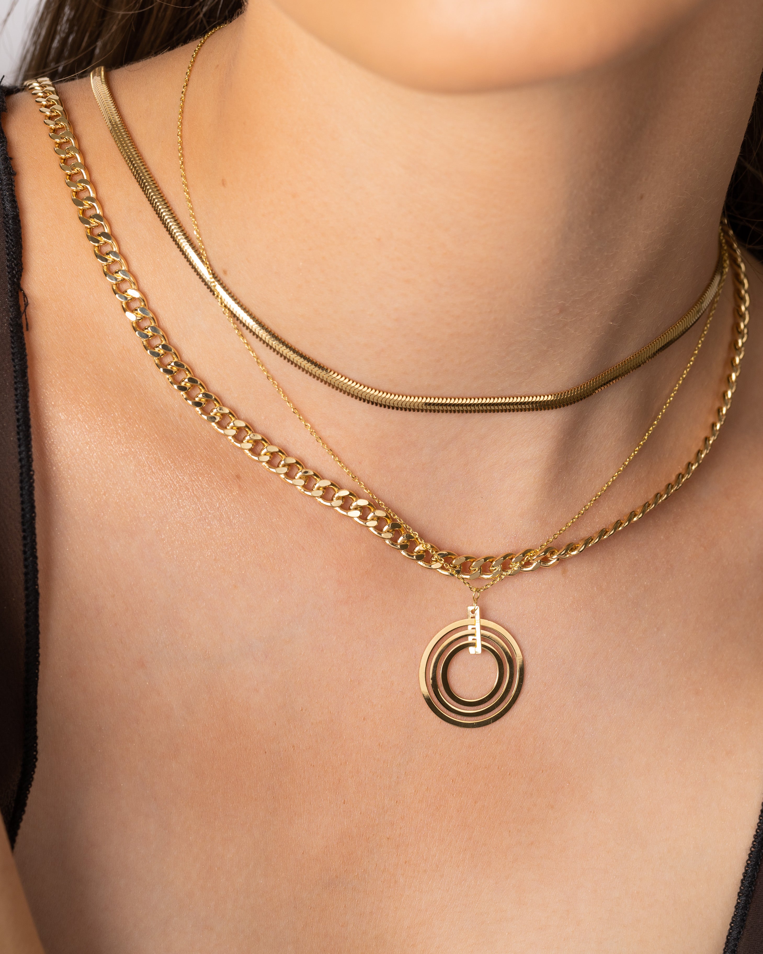 Triple Circle Necklace