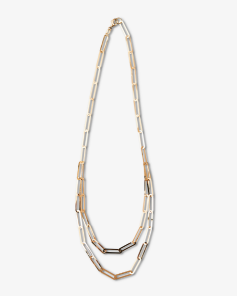 Layered Paperclip Necklace