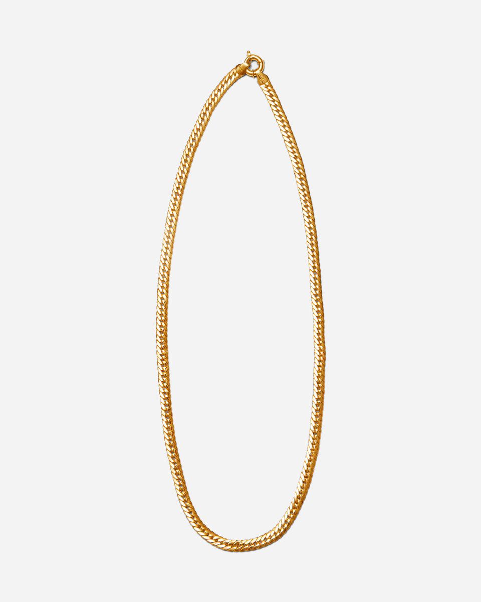 Bold Curb Snake Necklace