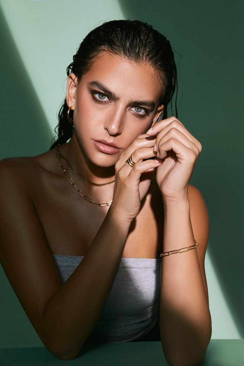 Bold Link Bracelet - Aurel Gold