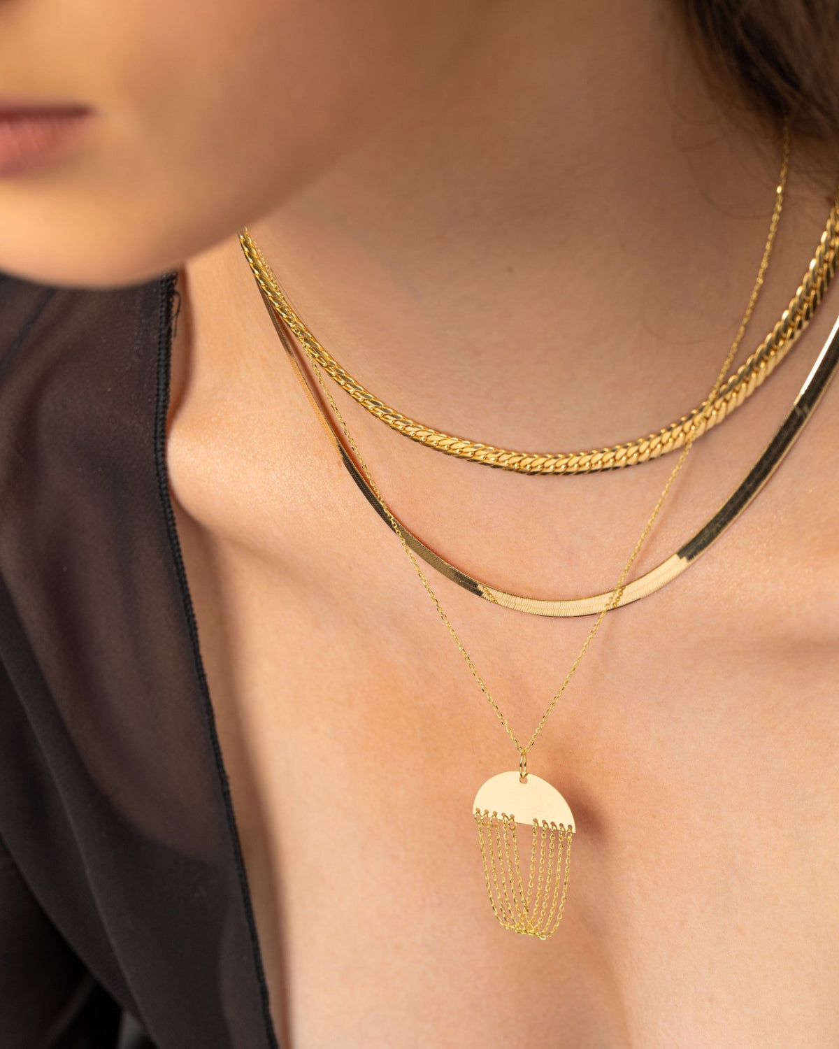 Chandra Necklace - Aurel Gold