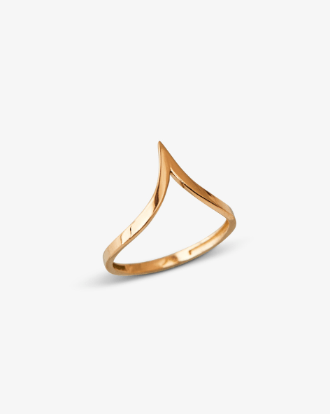 Chevron Ring - Aurel Gold