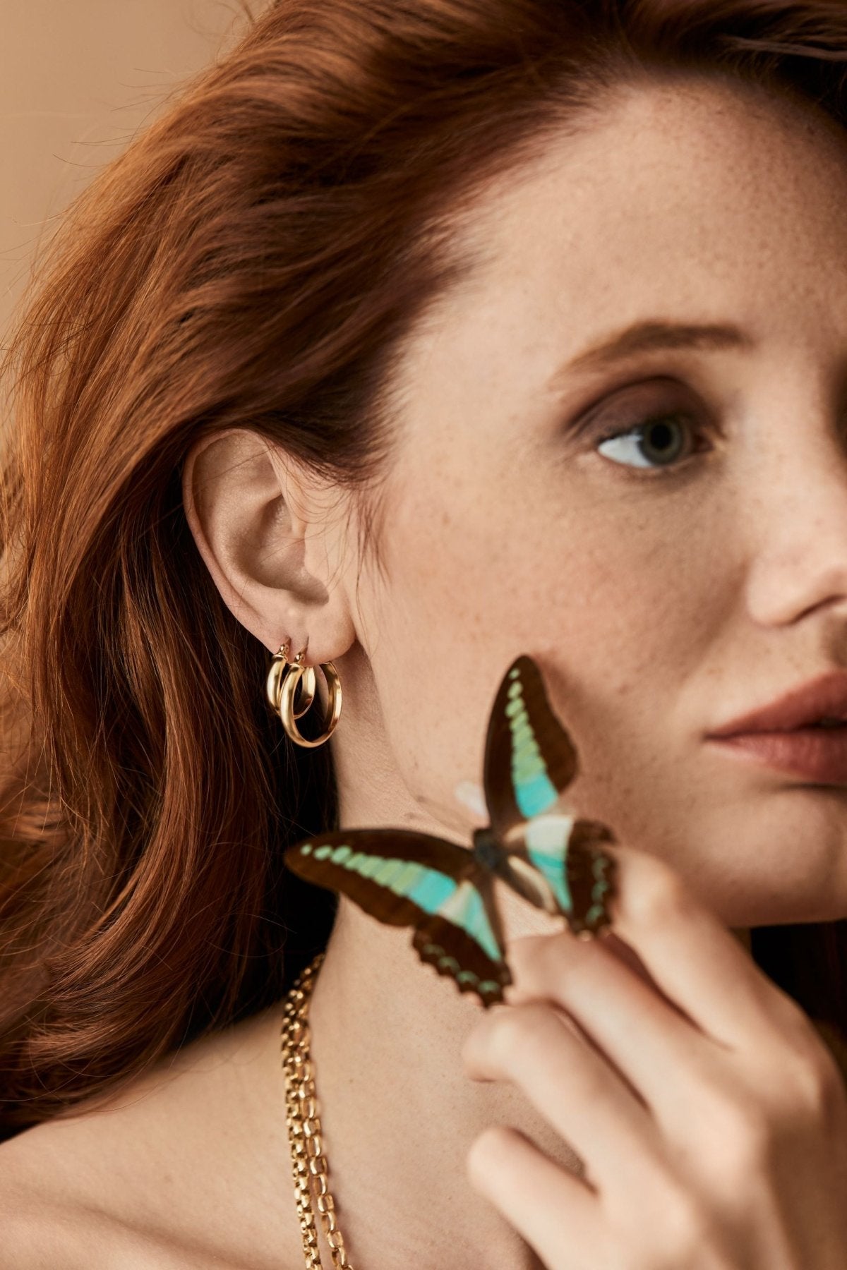 Chunky Hoops - Medium - Aurel Gold