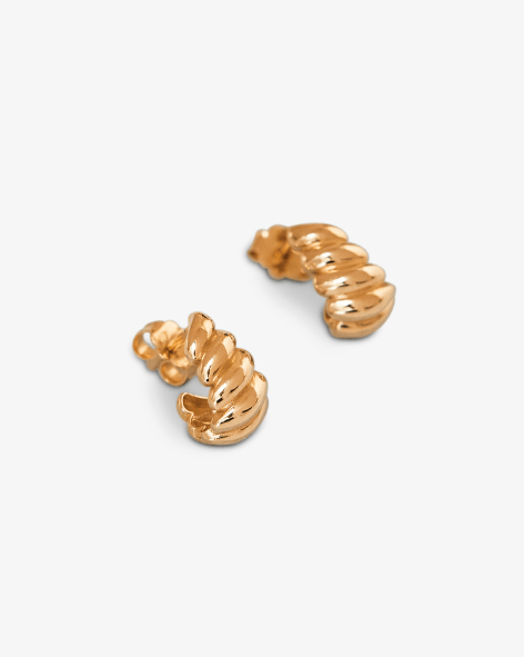 Croissant Earrings - Aurel Gold