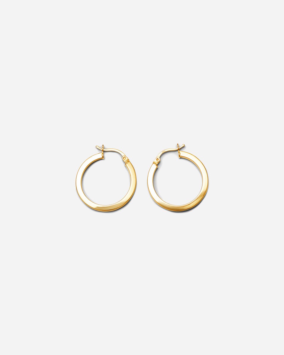 Cubic Hoops Earrings - Aurel Gold