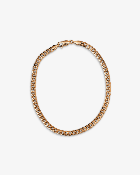 Curb Chain Bracelet - Thin - Aurel Gold