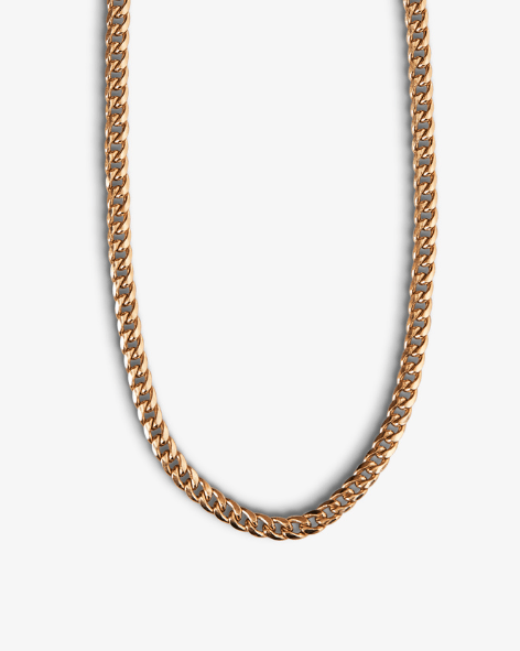 Curb Chain Necklace - Thin - Aurel Gold