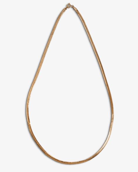 Curb Snake Necklace - Thin - Aurel Gold