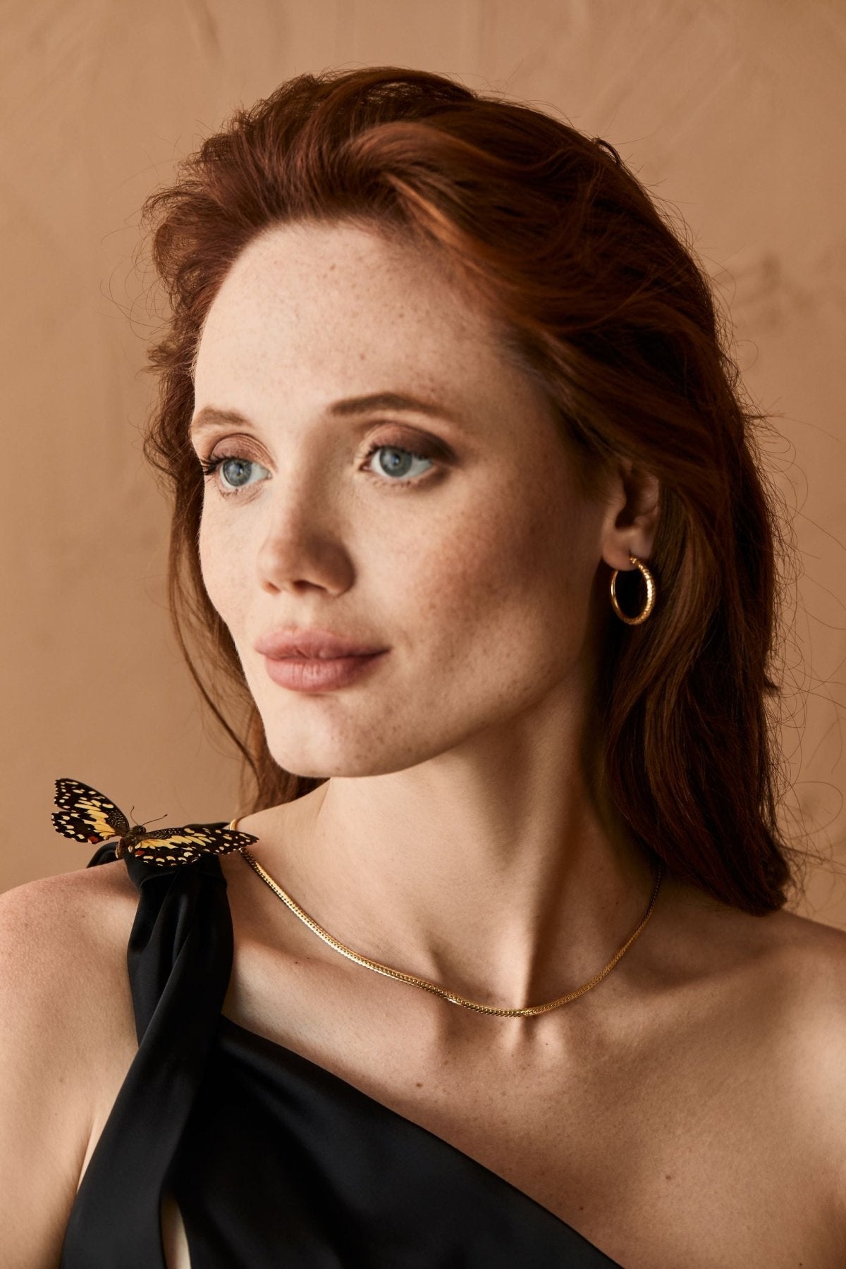 Curb Snake Necklace - Thin - Aurel Gold
