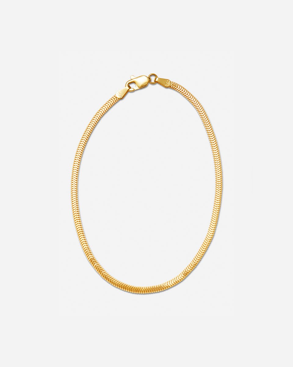 Italian Snake Bracelet - Aurel Gold