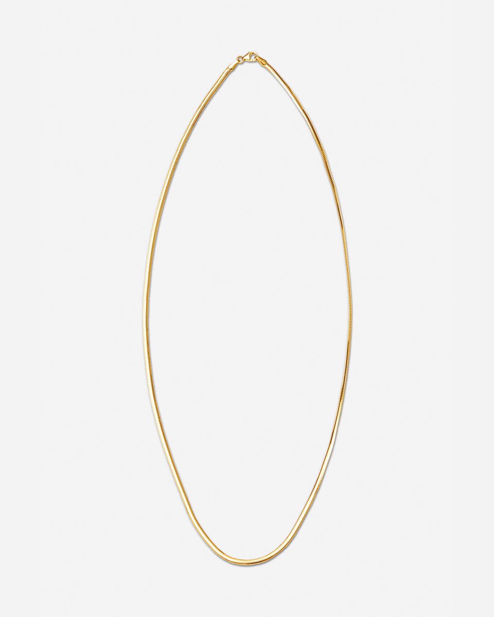 Italian Snake Necklace - Thin - Aurel Gold