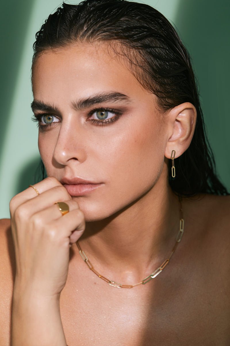 Paperclip Necklace - Aurel Gold