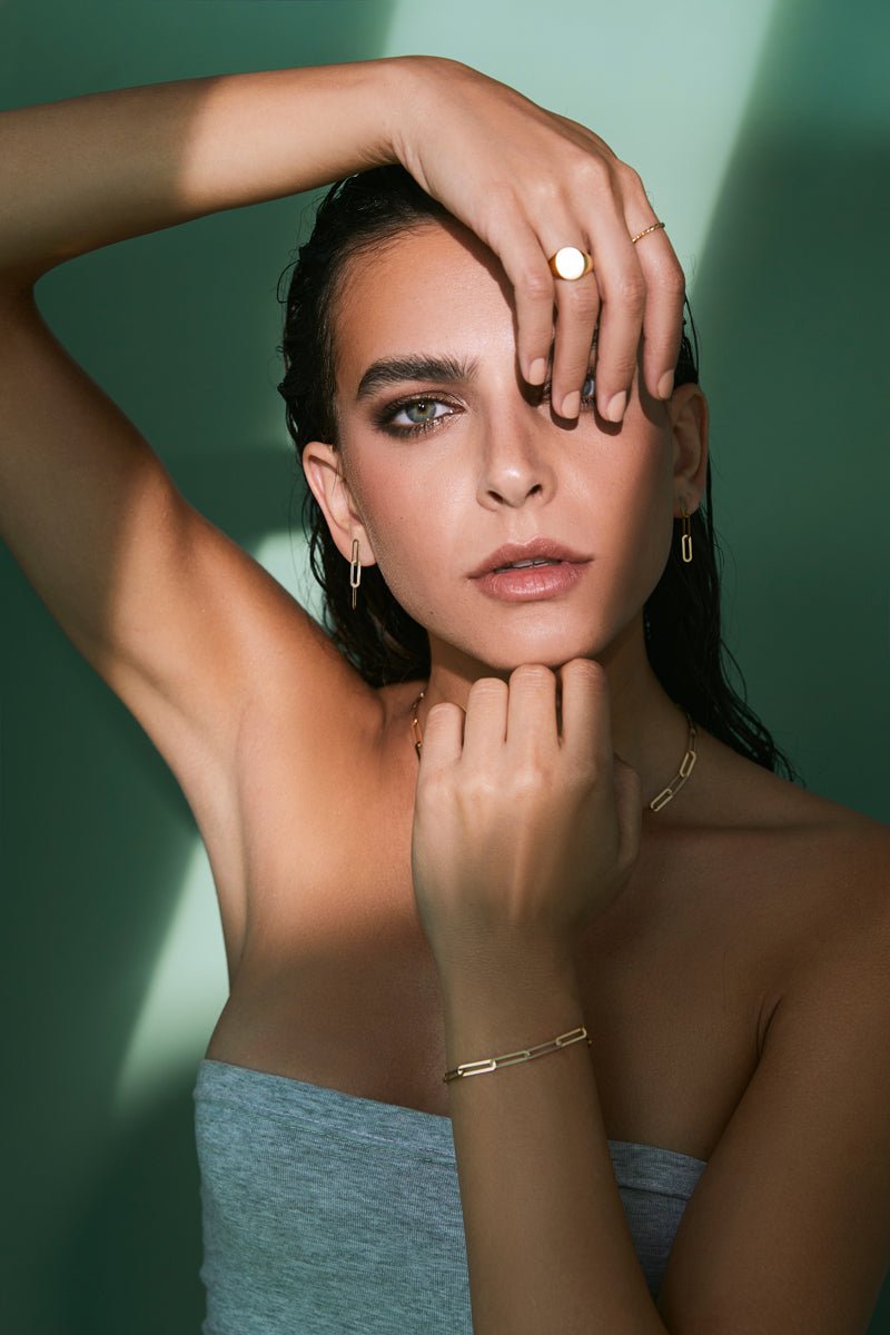 Signet Ring - Glossy - Aurel Gold