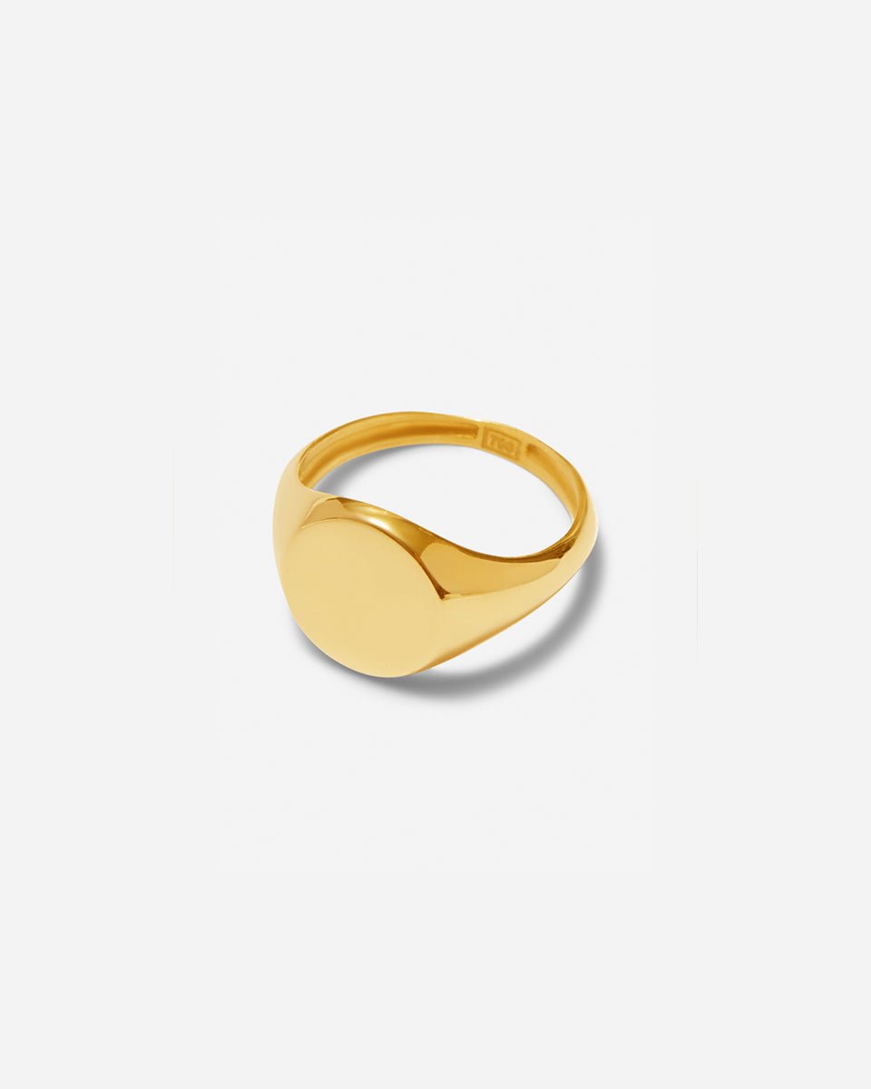 Signet Ring - Glossy - Aurel Gold