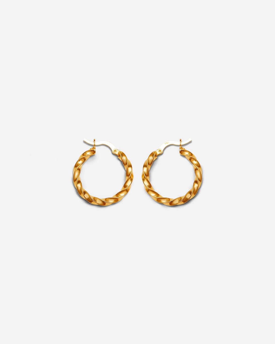 Twisted Earrings - Small - Aurel Gold