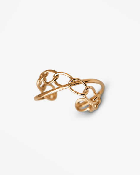 X Chain Ring - Aurel Gold